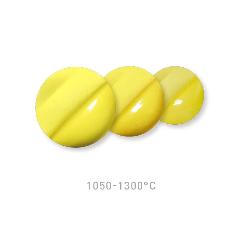 Próbka farby V-308 Yellow po wypaleniu