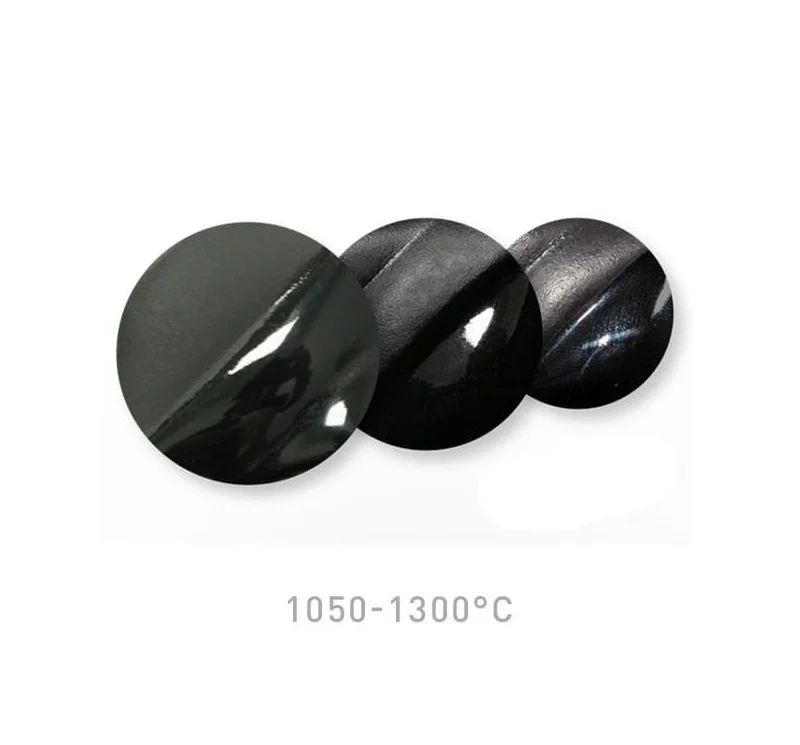 Próbka farby V-361 Black po wypaleniu