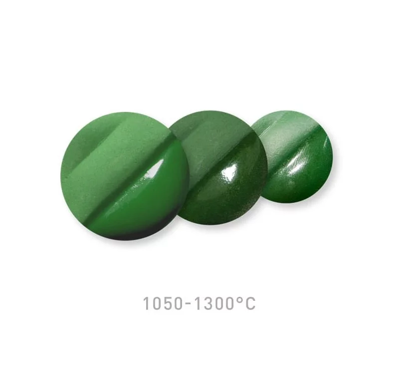 Próbka farby V-353 Dark Green po wypaleniu